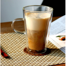 Doppelmauerteglas Kaffee Tassen